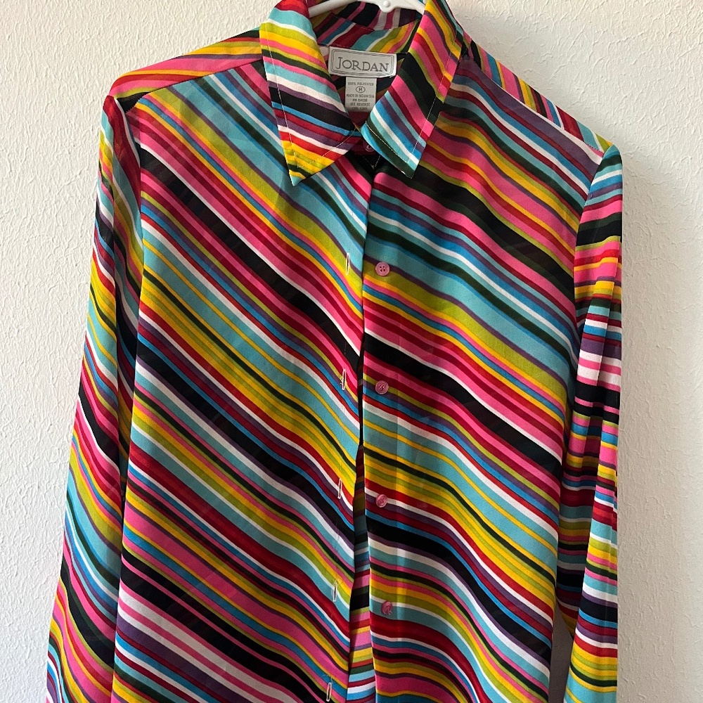 Colorful striped blouse